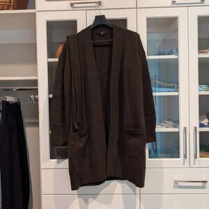 Joseph Longline wool belted wrap cardigan. S